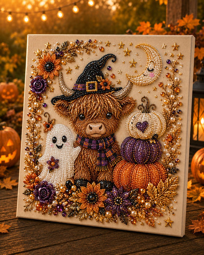 Halloween Ghost & Pumpkin Pearl Art DIY Kit