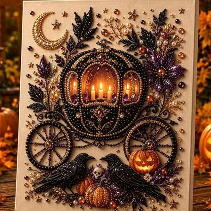 Halloween Pearl Diamond Art DIY Kit (No Mess, Beginner)