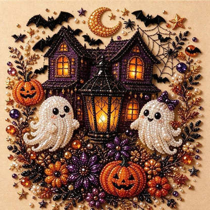 Halloween Pearl Diamond Art DIY Kit (No Mess, Beginner)