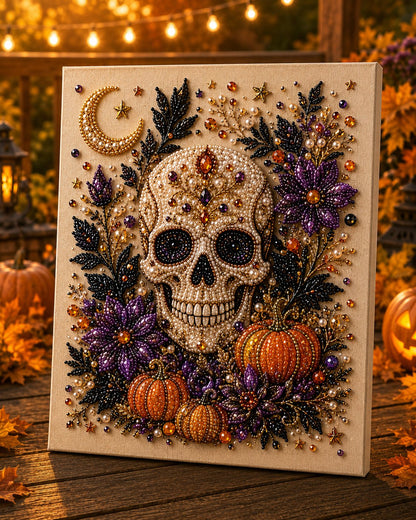 Halloween Ghost & Pumpkin Pearl Art DIY Kit