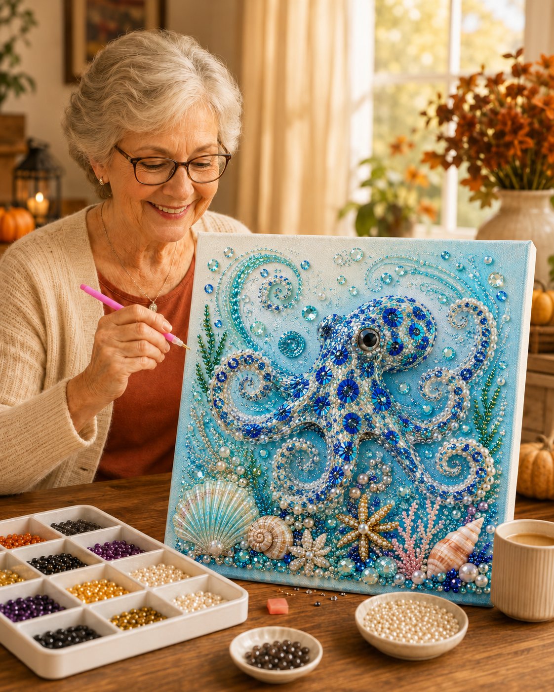 Ocean Theme Pearl Art DIY Kit