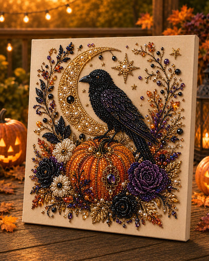 Halloween Ghost & Pumpkin Pearl Art DIY Kit