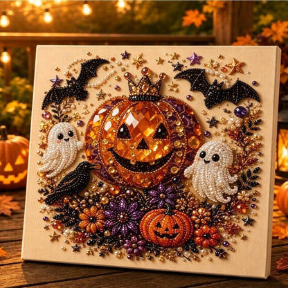 Halloween Pearl Diamond Art DIY Kit (No Mess, Beginner)