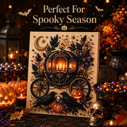 Halloween Pearl Diamond Art DIY Kit (No Mess, Beginner)
