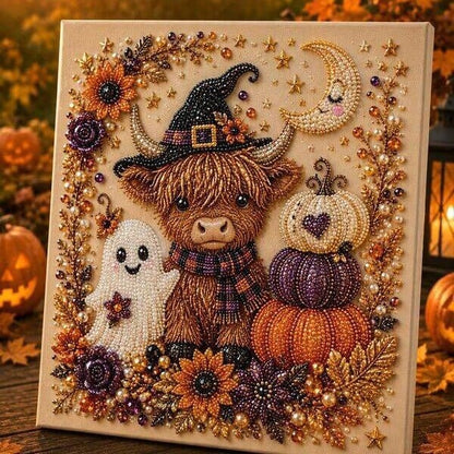 Halloween Pearl Diamond Art DIY Kit (No Mess, Beginner)